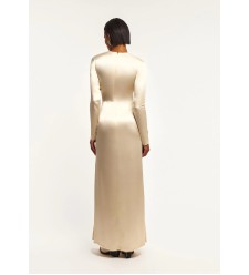Bobkova Nude Maxikleid mit Knoten