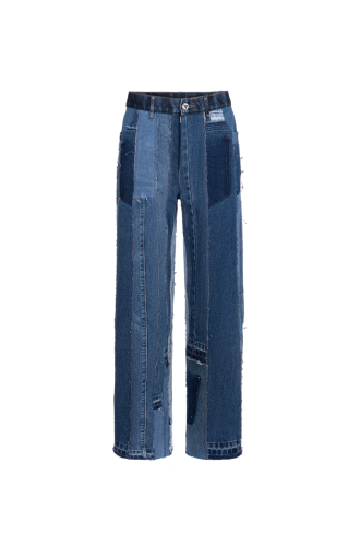 Patchwork Upcycle Jeans