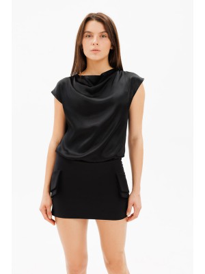 Dar Ann No Drama Skort in Schwarz