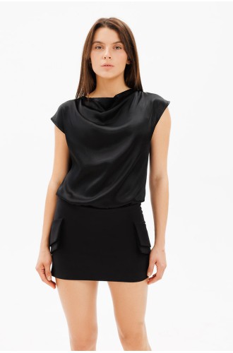 Dar Ann No Drama Skort in Schwarz