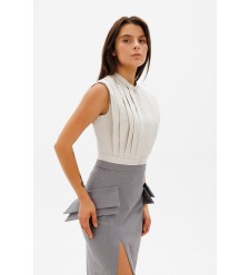 Dar Ann Shellfish Top in Grau