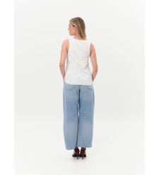 Dar Ann PAPER-CRISP Top in Weiß