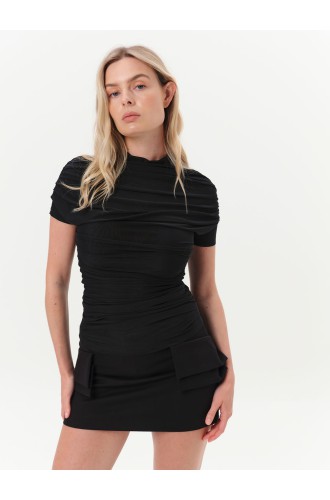Dar Ann NYX Top in Schwarz