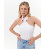 Dar Ann TIE Top in Weiß