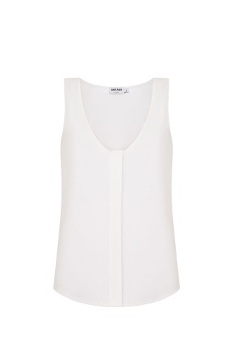 Dar Ann PAPER-CRISP Top in Weiß