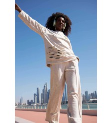 Jogginghose Palazzo von Egorini (Beige)