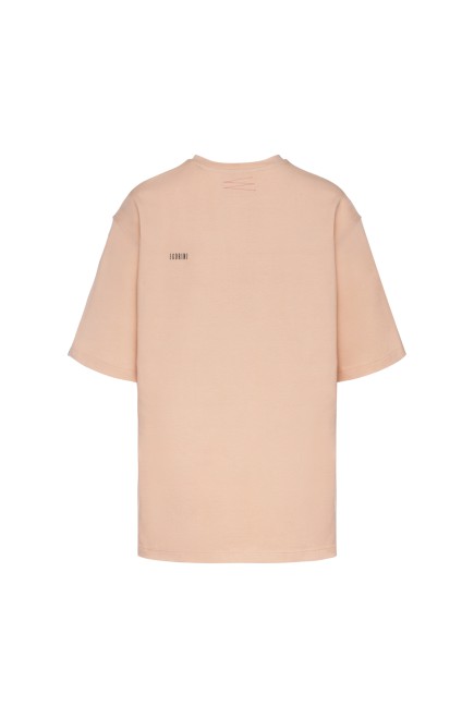 T-Shirt mit Kronenprint (Beige)