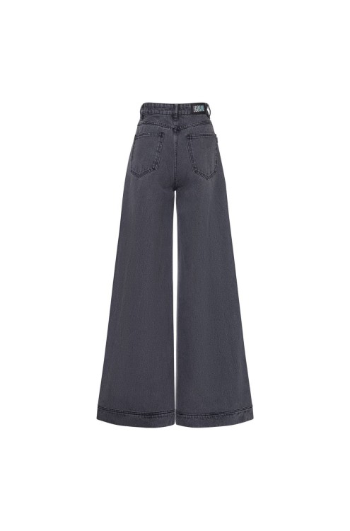 Jeans Palazzo (Dunkelgrau)