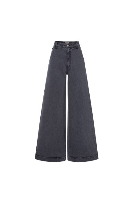 Jeans Palazzo (Dunkelgrau)