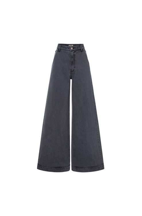 Jeans Palazzo (Dunkelgrau)