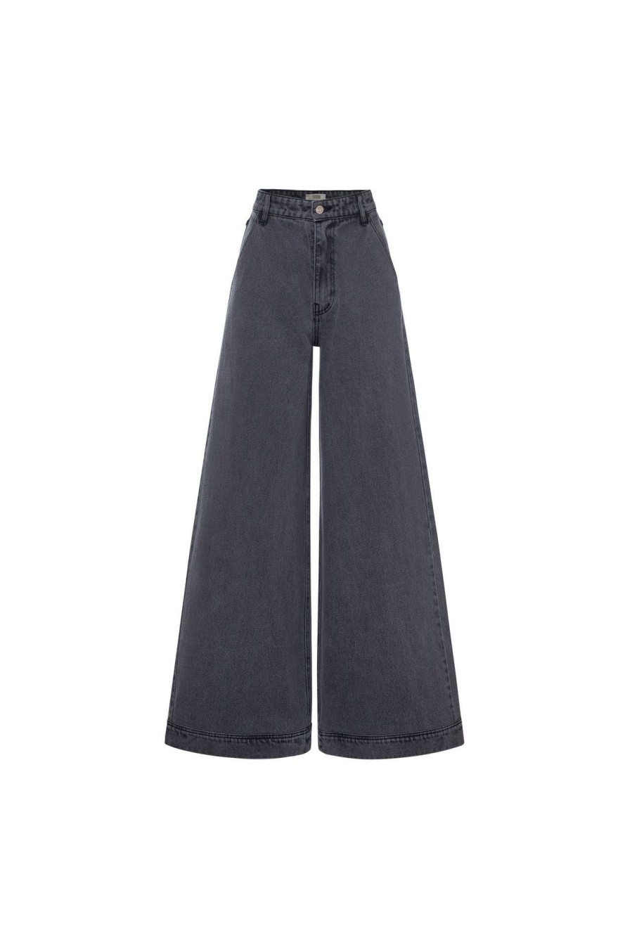 Jeans Palazzo (Dunkelgrau)