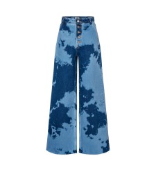 Jeans Palazzo Tie Dye (Blau)
