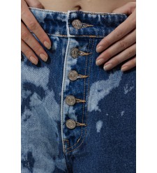 Jeans Palazzo Tie Dye (Blau)