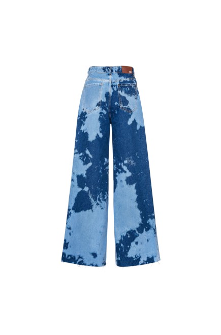 Jeans Palazzo Tie Dye (Blau)