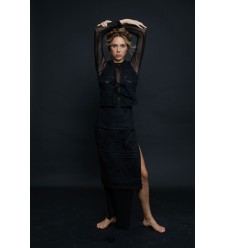 Schürze von EMBROIDEREDGEM (Schwarz) Schürze von EMBROIDEREDGEM (Schwarz)