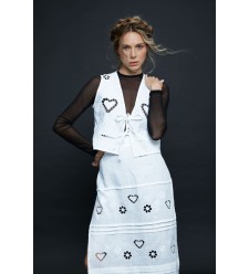 Schürze von EMBROIDEREDGEM (Weiß)