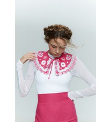 Flower-Kragen von EMBROIDEREDGEM (Rosa)