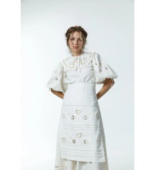 Schürze von EMBROIDEREDGEM (Creme)