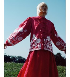 Bluse Panna von EMBROIDEREDGEM (Rot)