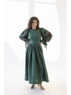 Kleid  Orysia von EMBROIDEREDGEM (Grün)