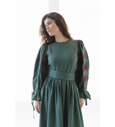 Kleid  Orysia von EMBROIDEREDGEM (Grün)