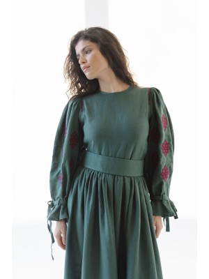 Kleid  Orysia von EMBROIDEREDGEM (Grün)