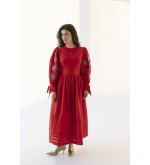 Kleid Ruta von EMBROIDEREDGEM (Rot)
