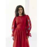 Kleid Ruta von EMBROIDEREDGEM (Rot)
