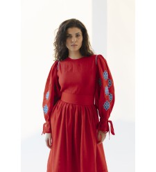 Kleid Ruta von EMBROIDEREDGEM (Rot)
