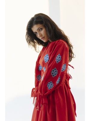 Kleid Ruta von EMBROIDEREDGEM (Rot)