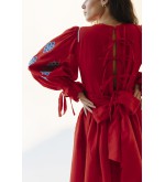 Kleid Ruta von EMBROIDEREDGEM (Rot)