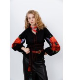 Bestickte Bluse Hanna von EmbroideredGem (Schwarz)