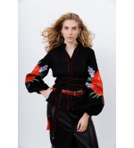 Bestickte Bluse Hanna von EmbroideredGem (Schwarz)