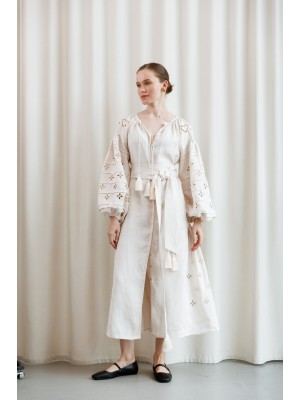 Kleid Adele von EMBROIDEREDGEM (Creme)