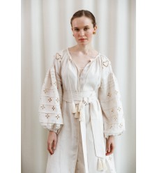 Kleid Adele von EMBROIDEREDGEM (Creme)