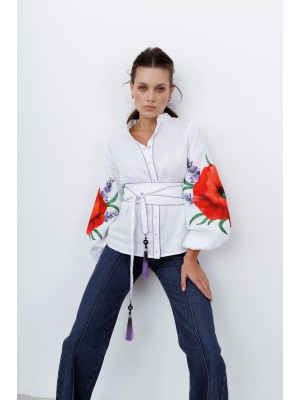 Bestickte Bluse Hanna von EmbroideredGem (Weiß)