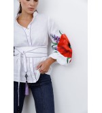 Bestickte Bluse Hanna von EmbroideredGem (Weiß)