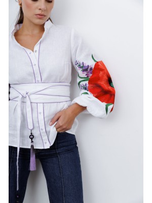 Bestickte Bluse Hanna von EmbroideredGem (Weiß)