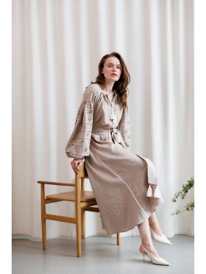 Kleid Adele von EMBROIDEREDGEM (Kaffee mit Milch)