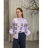 Bluse Pavla im neuen Design von EmbroideredGem (zarter Lavendel)