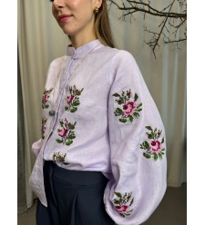 Bluse Pavla im neuen Design von EmbroideredGem (zarter Lavendel)