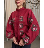 Bluse "Pavla" im neuen Design von EmbroideredGem (Bordeaux)