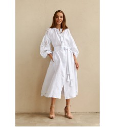 Kleid Oscar von EMBROIDEREDGEM (Weiß)