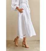 Kleid Oscar von EMBROIDEREDGEM (Weiß)