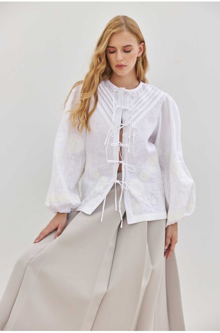 Bluse Panna von EMBROIDEREDGEM (Weiß)