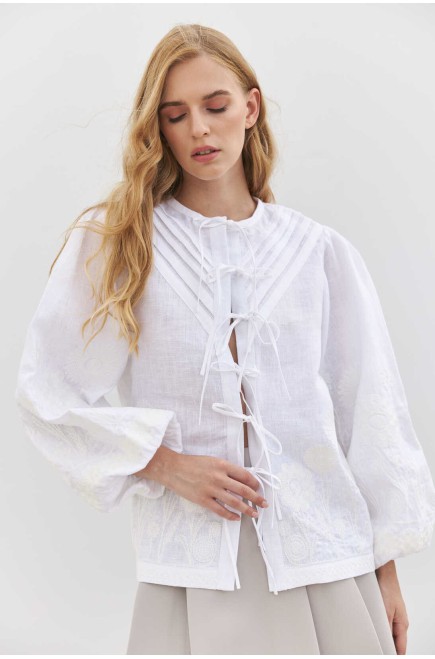 Bluse Panna von EMBROIDEREDGEM (Weiß)