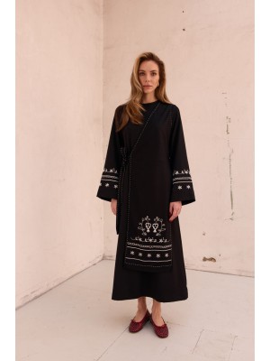 Kleid Lesya von EMBROIDEREDGEM (Schwarz)