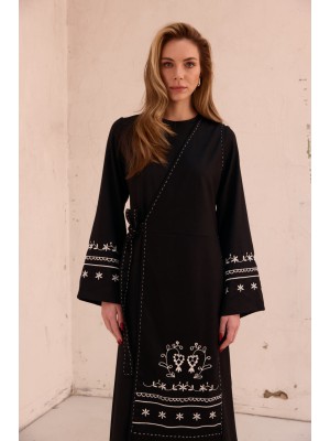 Kleid Lesya von EMBROIDEREDGEM (Schwarz)