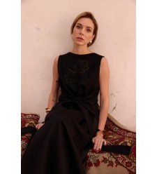 Kleid-Weste Olga von EMBROIDEREDGEM (Schwarz)