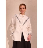 Bluse Olena von EMBROIDEREDGEM (Weiß)